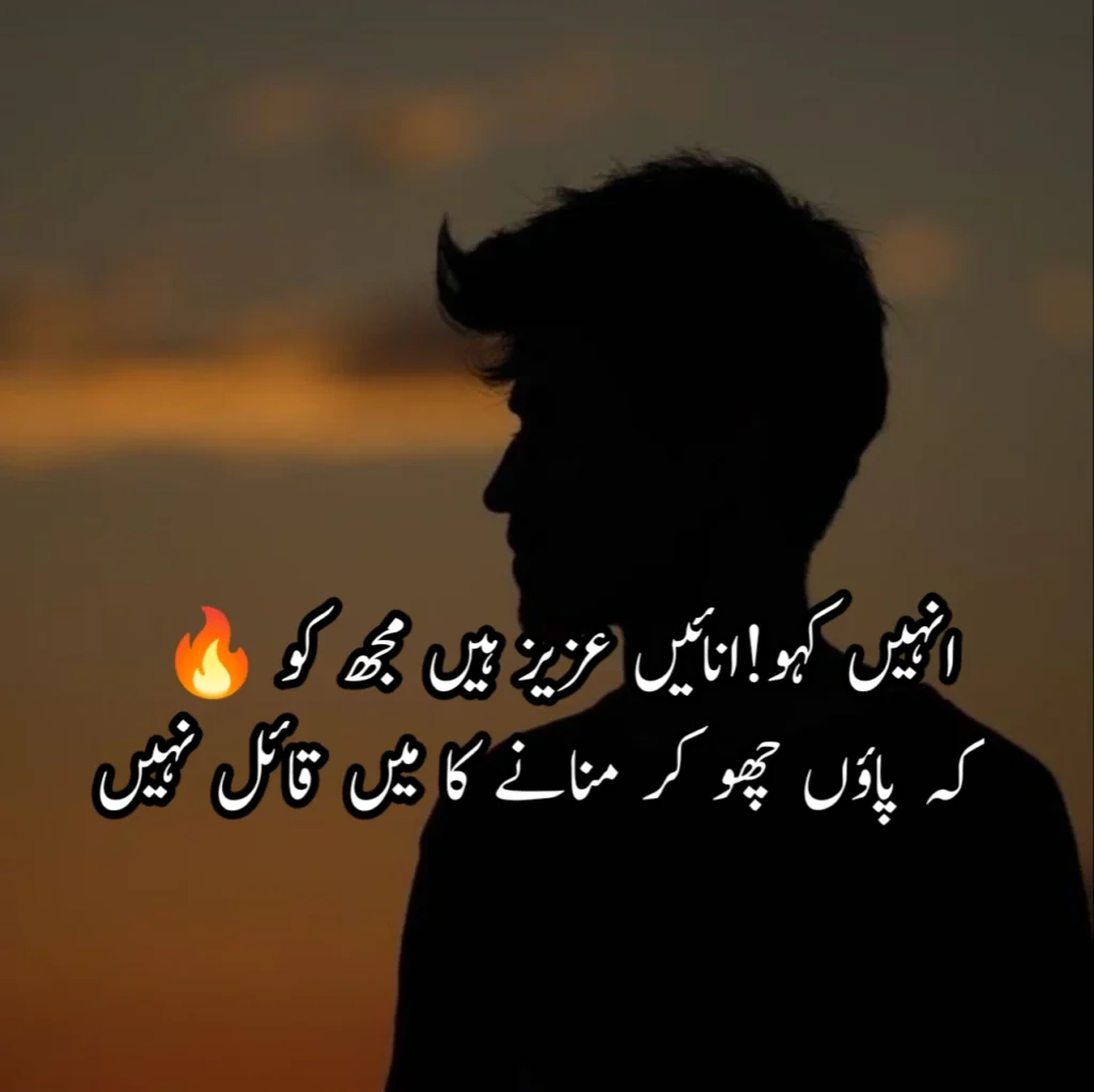 Urdu Poetry 2 Lines Text Attitude