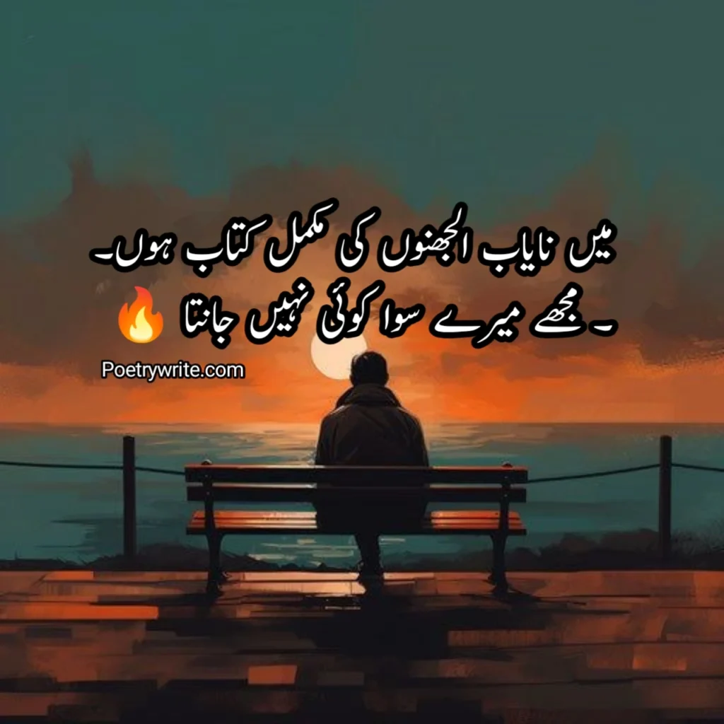 Urdu Poetry 2 Lines Text Attitude