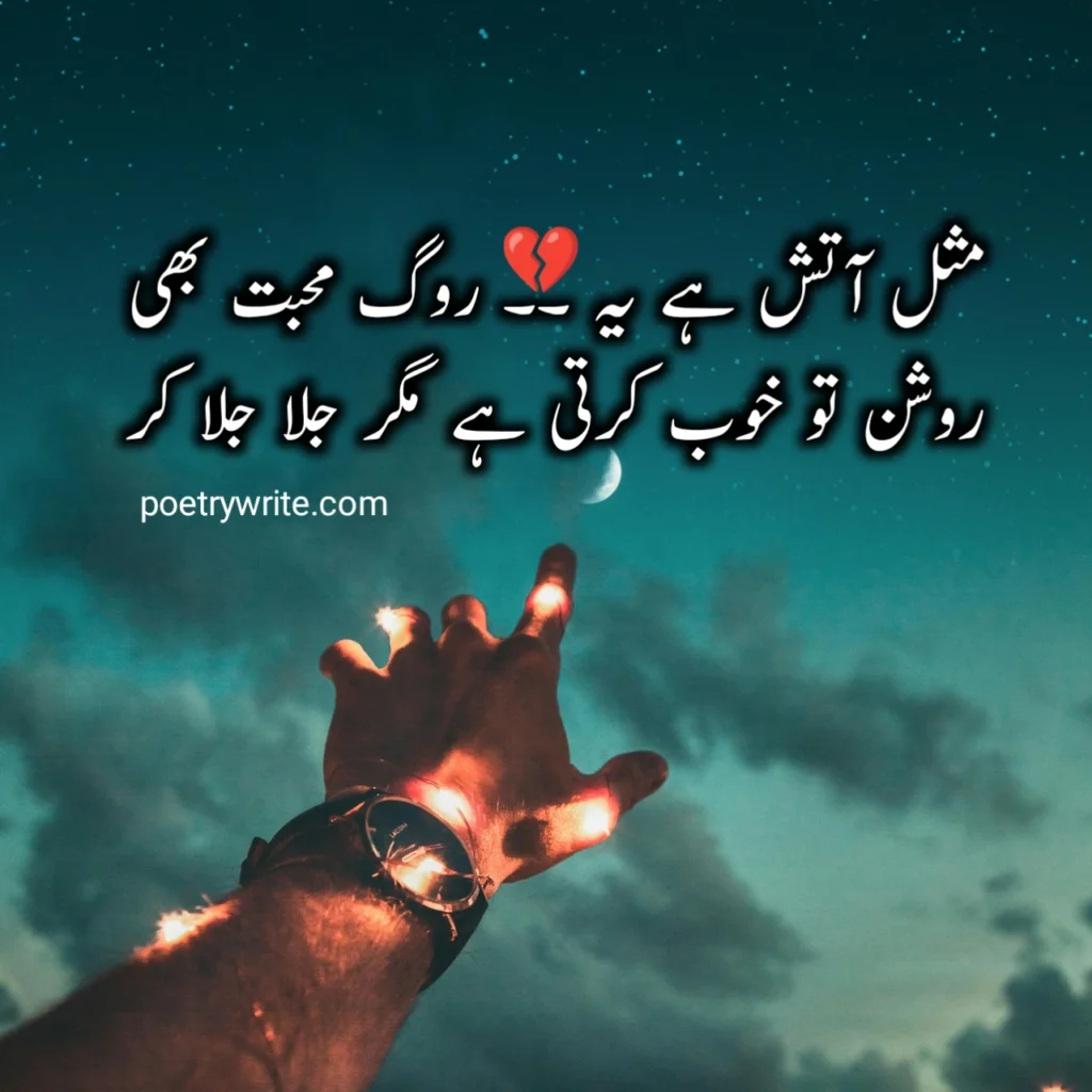 Sad Poetry in Urdu Text