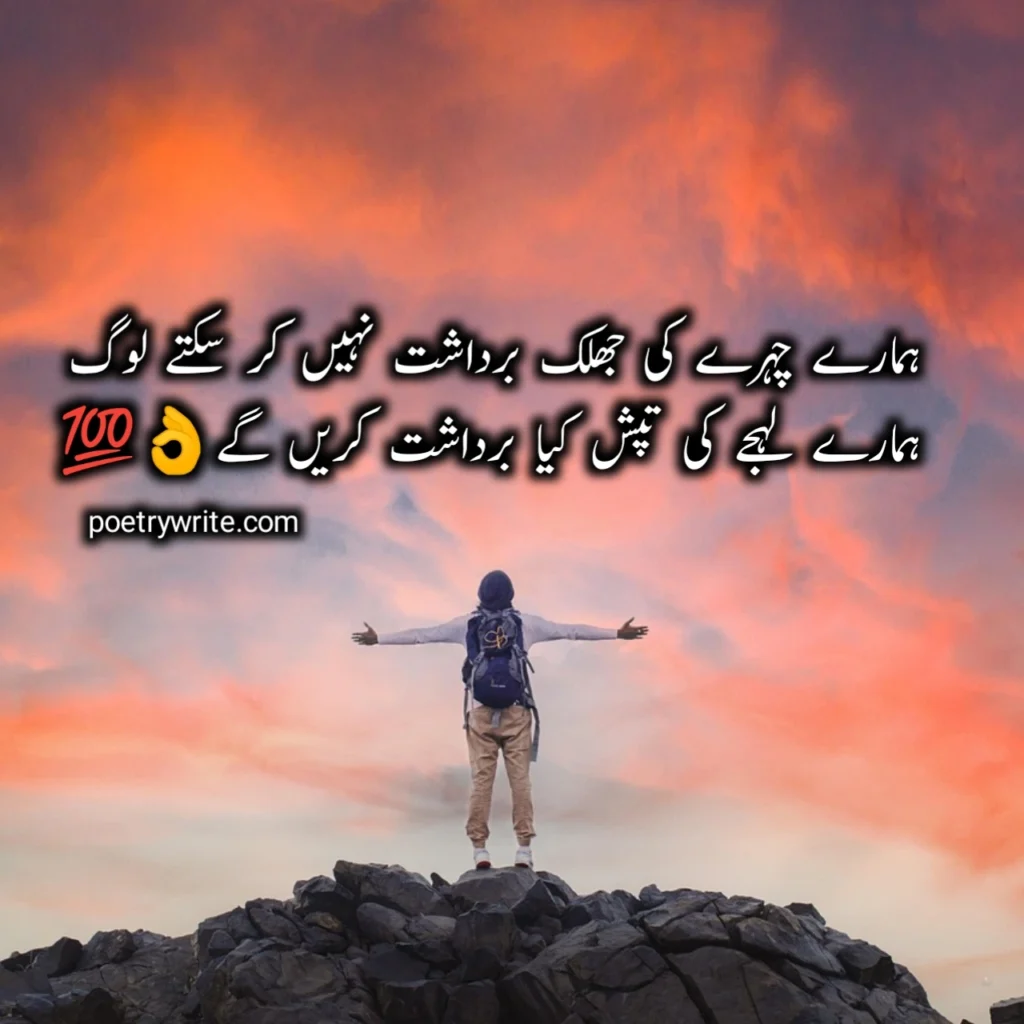 100+ Best Poetry In Urdu text Attitude