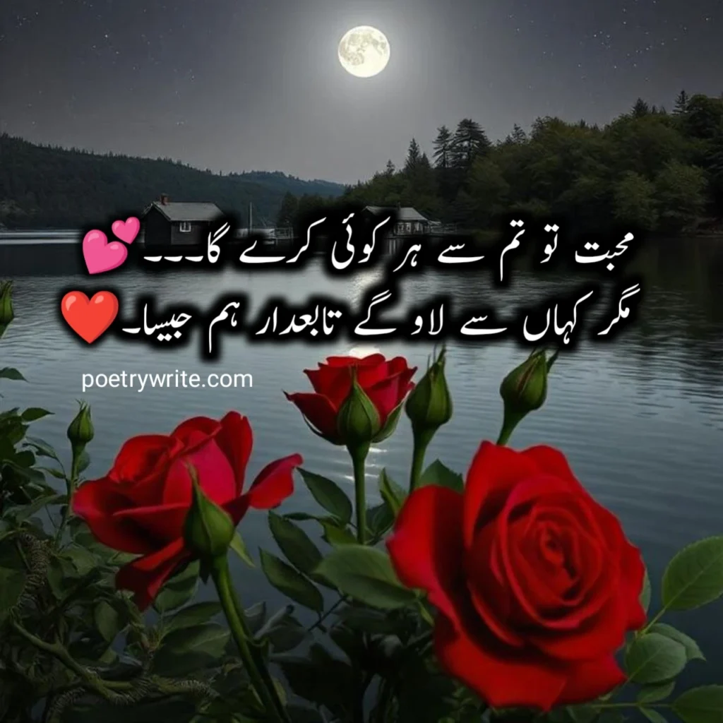 100+ Latest Best Poetry In Urdu Text Love